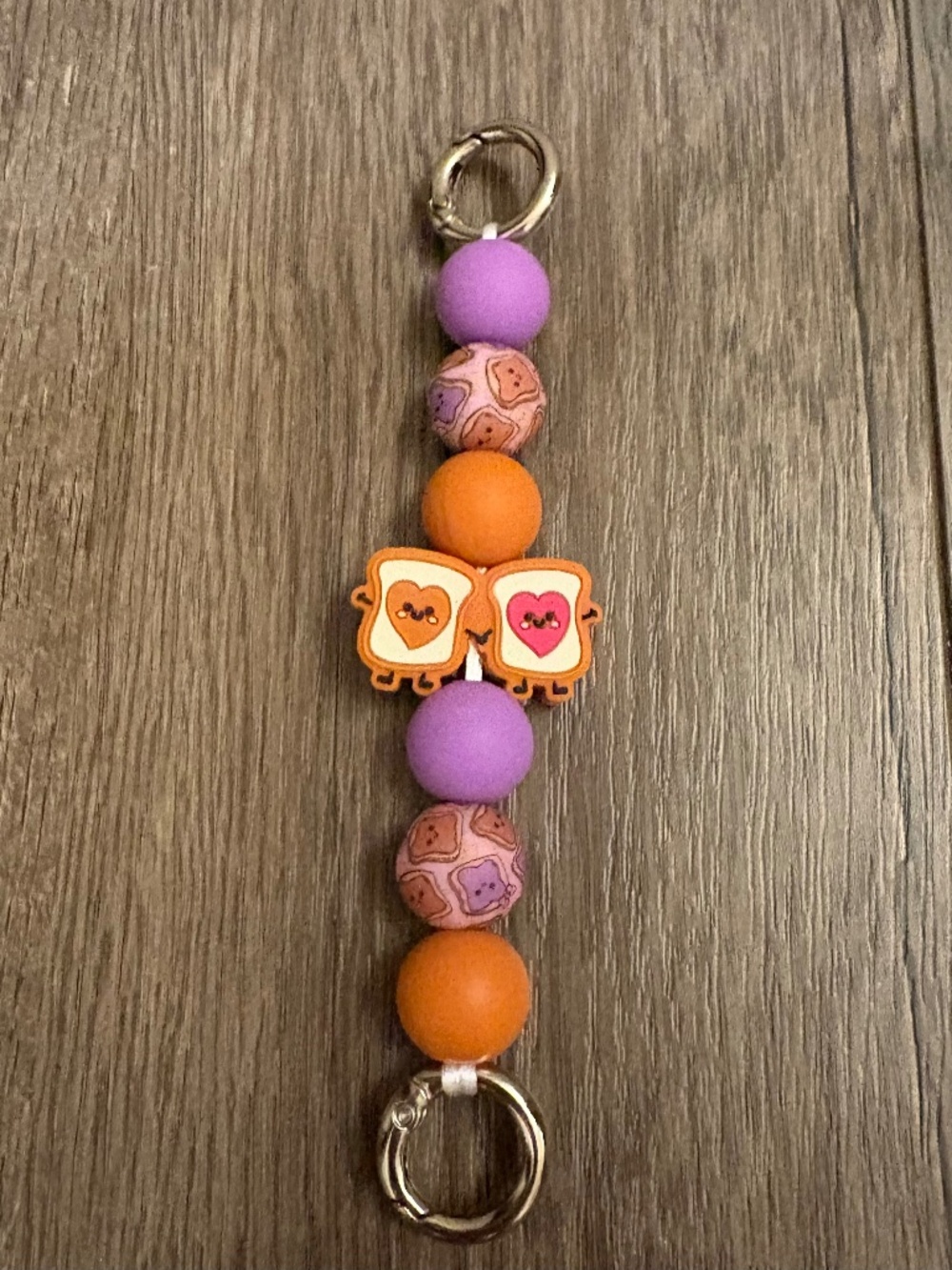 cute handmade peanut butter jelly phone grip